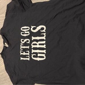 Comfort Colors Black Tee with White Print